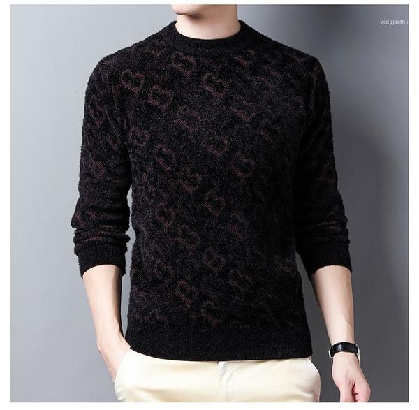 men's sweaters chenille round neck sweater autumn and winter thickened korean fashion personality loose bottoming sweater1, White;black
men's sweaters chenille round neck sweater autumn and winter thickened korean fashion personality loose bottoming sweater1, White;black