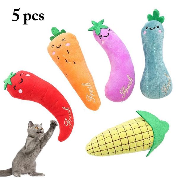 cat toys 5pcs/lot interactive plush kitten chewing toy cute chili carrot corn shaped soft catnip biting pet supplies
cat toys 5pcs/lot interactive plush kitten chewing toy cute chili carrot corn shaped soft catnip biting pet supplies