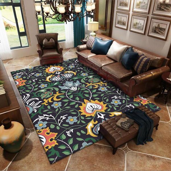 european style retro green plants and flowers living room bedroom kitchen bedside non-slip carpet floor mat customization
european style retro green plants and flowers living room bedroom kitchen bedside non-slip carpet floor mat customization