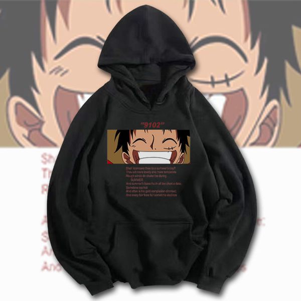 2021 new one piece luffy cartoon japan hoody funny casual harajuku sweatshirt streetwear autumn winter hip hop hoodie males kck7, Black
2021 new one piece luffy cartoon japan hoody funny casual harajuku sweatshirt streetwear autumn winter hip hop hoodie males kck7, Black