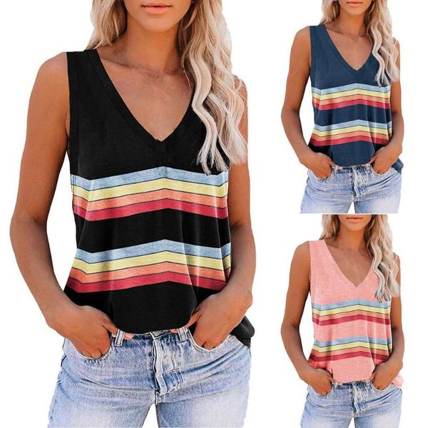 women's tanks & camis casual women summer v neck knitted female tees striped pullover streetwear clothes tank, White
women's tanks & camis casual women summer v neck knitted female tees striped pullover streetwear clothes tank, White