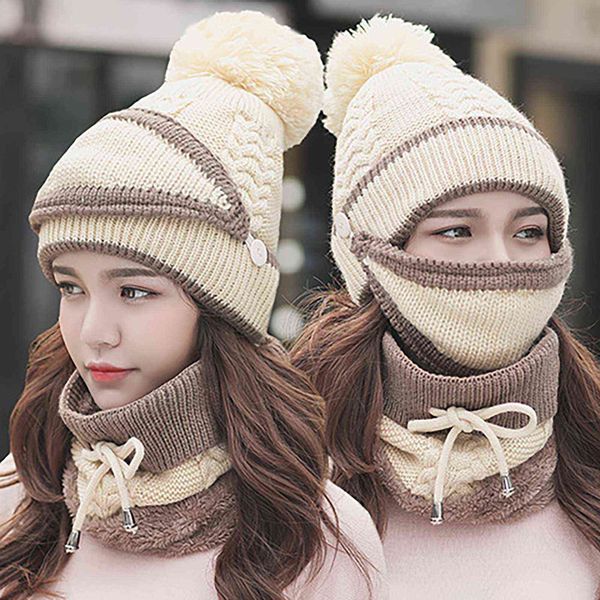 3pcs women winter beanie hats scarf set warm knit skull cap neck warmer with thick fleece lined and, Blue;gray
3pcs women winter beanie hats scarf set warm knit skull cap neck warmer with thick fleece lined and, Blue;gray