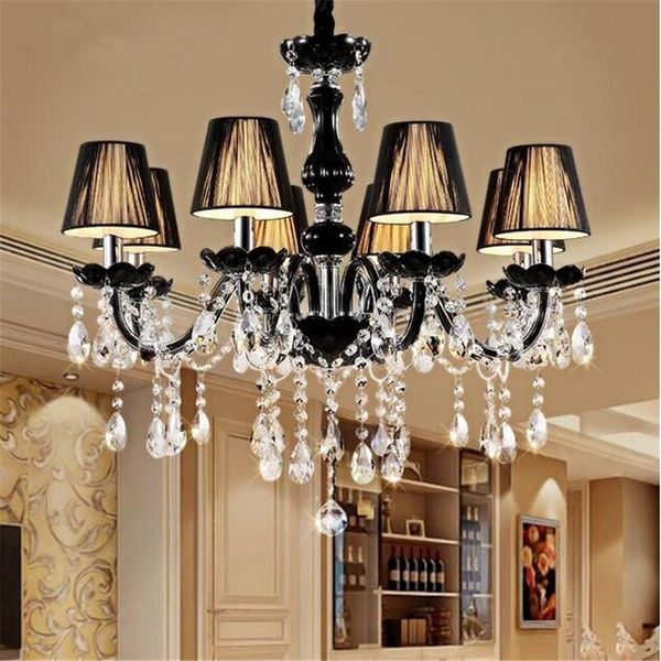 chandeliers modern black k9 crystal chandelier lustre e14 led light lustres de cristal villa lamps
chandeliers modern black k9 crystal chandelier lustre e14 led light lustres de cristal villa lamps