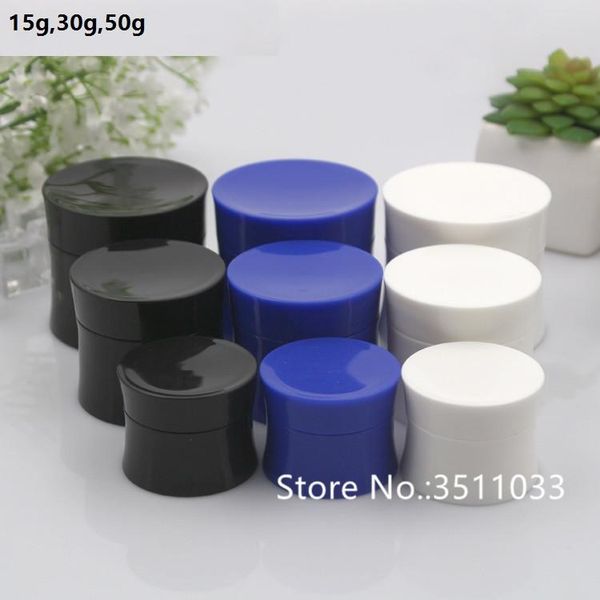 storage bottles & jars 30pcs 15g 30g 50g tight waist bottle white cosmetic cream container jar black plastic blue empty mask pot
storage bottles & jars 30pcs 15g 30g 50g tight waist bottle white cosmetic cream container jar black plastic blue empty mask pot