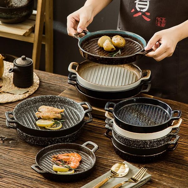 dishes & plates binaural disc creative japanese-style microwave oven plate baking household western ceramic
dishes & plates binaural disc creative japanese-style microwave oven plate baking household western ceramic