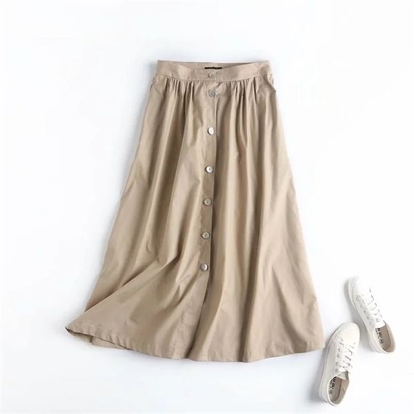 withered faldas mujer moda england style fashion elegant cotton single breasted loose casual skirt women long skirts womens, Black;gray
withered faldas mujer moda england style fashion elegant cotton single breasted loose casual skirt women long skirts womens, Black;gray