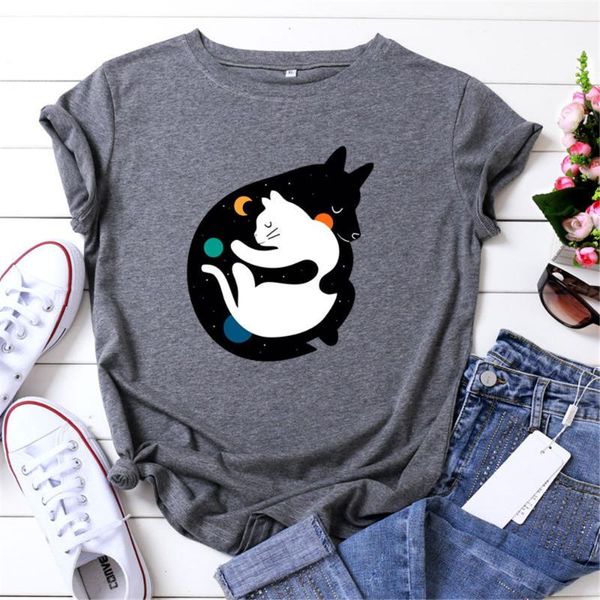 women's t-shirt cotton t shirt women funny hugging black dog white cat print short sleeve summer friends tshirts 5xl plus size graphic
women's t-shirt cotton t shirt women funny hugging black dog white cat print short sleeve summer friends tshirts 5xl plus size graphic