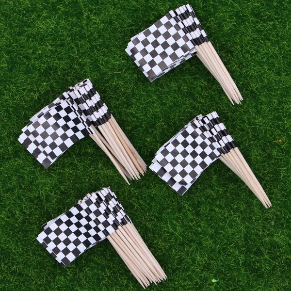 forks pack of 100 racing flag toothpicks checkered picks appetizer fruit sticks for cocktail party - black and white
forks pack of 100 racing flag toothpicks checkered picks appetizer fruit sticks for cocktail party - black and white