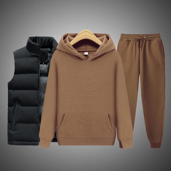 men's hoodies & sweatshirts 2021 ladies casual wear suit sportswear vest + solid color pullover pants autumn and winter fashion, Black
men's hoodies & sweatshirts 2021 ladies casual wear suit sportswear vest + solid color pullover pants autumn and winter fashion, Black