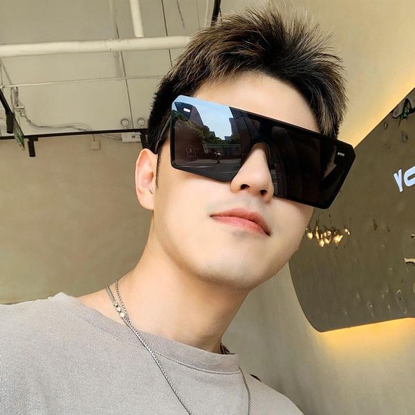 sunglasses 2021 special retro oversized frame square trendy men and women european american street shooting beach travel, White;black
sunglasses 2021 special retro oversized frame square trendy men and women european american street shooting beach travel, White;black
