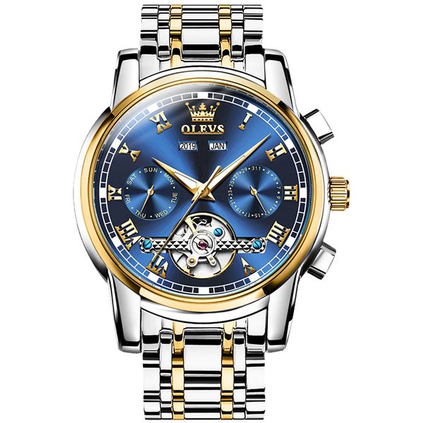 fashion men mechanical clock luxury brand waterproof rvs calendar week display automatic man, Slivery;brown
fashion men mechanical clock luxury brand waterproof rvs calendar week display automatic man, Slivery;brown