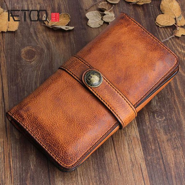 aetoo handmade retro men's long wallet, first layer cowhide buckle handbag, soft leather mobile phone bag, Red;black
aetoo handmade retro men's long wallet, first layer cowhide buckle handbag, soft leather mobile phone bag, Red;black