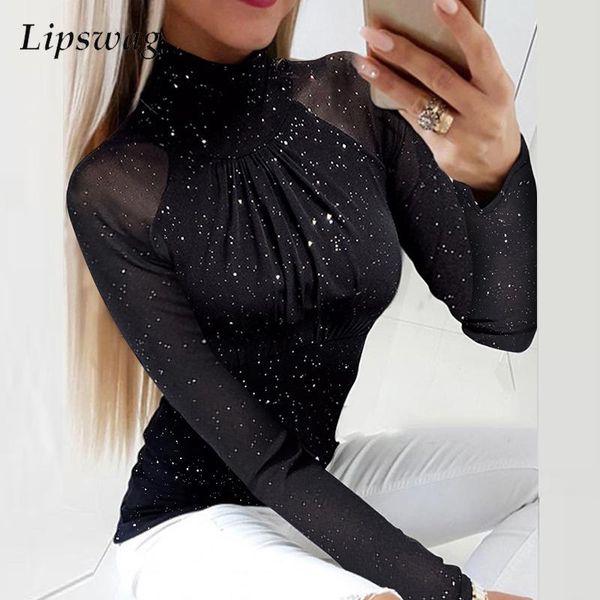 women's blouses & shirts black turtleneck knitted fashion mesh solid long sleeve blouse women design shoulder side zipper hollow o, White
women's blouses & shirts black turtleneck knitted fashion mesh solid long sleeve blouse women design shoulder side zipper hollow o, White