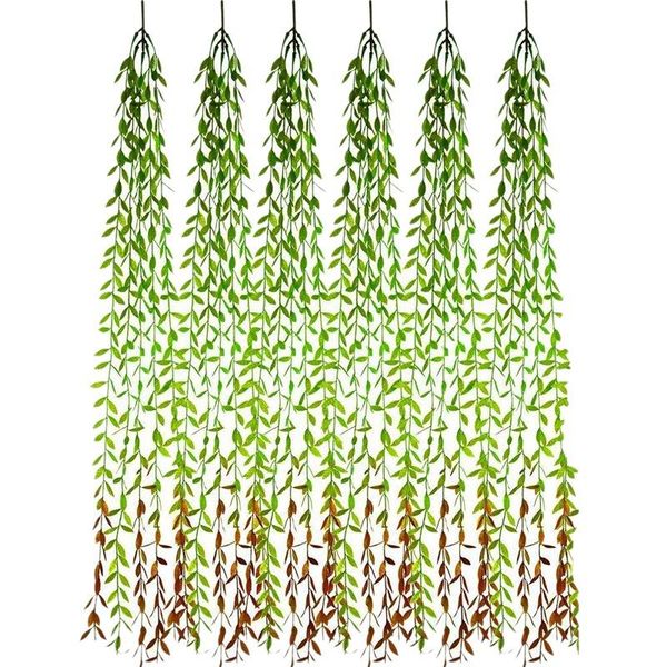 decorative flowers & wreaths quality 6 pcs artificial hanging vines faux greenery garland willow leaves rattan wicker twig with jungle party
decorative flowers & wreaths quality 6 pcs artificial hanging vines faux greenery garland willow leaves rattan wicker twig with jungle party