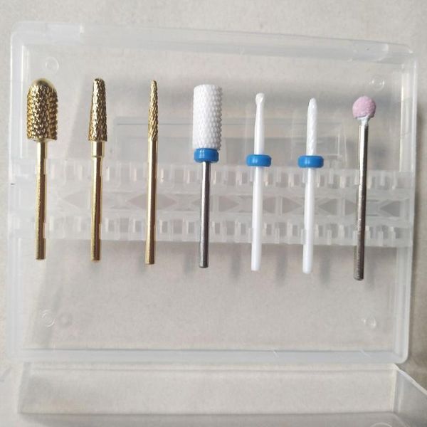 nail art equipment golden manicure drill bit set electric machine tungsten ceramic milling cutter pointed cone cylindrical bits pedicure, Silver
nail art equipment golden manicure drill bit set electric machine tungsten ceramic milling cutter pointed cone cylindrical bits pedicure, Silver