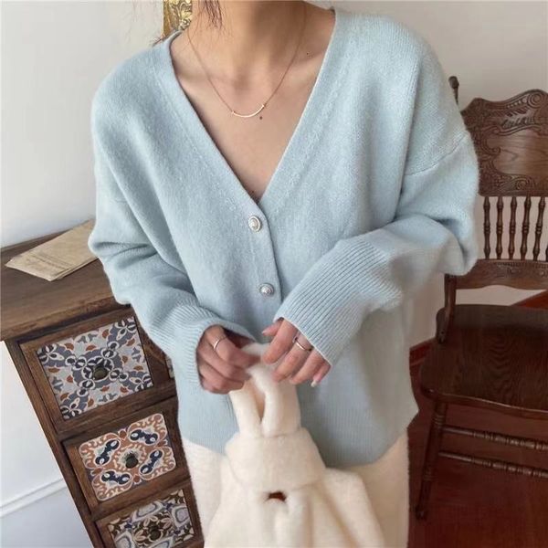 women's sweaters 2colors korean style women autumn winter cardigans sweater coat female soft elegant short vintage knitwear cardig, White;black
women's sweaters 2colors korean style women autumn winter cardigans sweater coat female soft elegant short vintage knitwear cardig, White;black