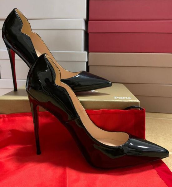 dress shoes luxury red heel women high heels pointed toe 8cm 10cm 12cm ladies genuine leather, Black
dress shoes luxury red heel women high heels pointed toe 8cm 10cm 12cm ladies genuine leather, Black