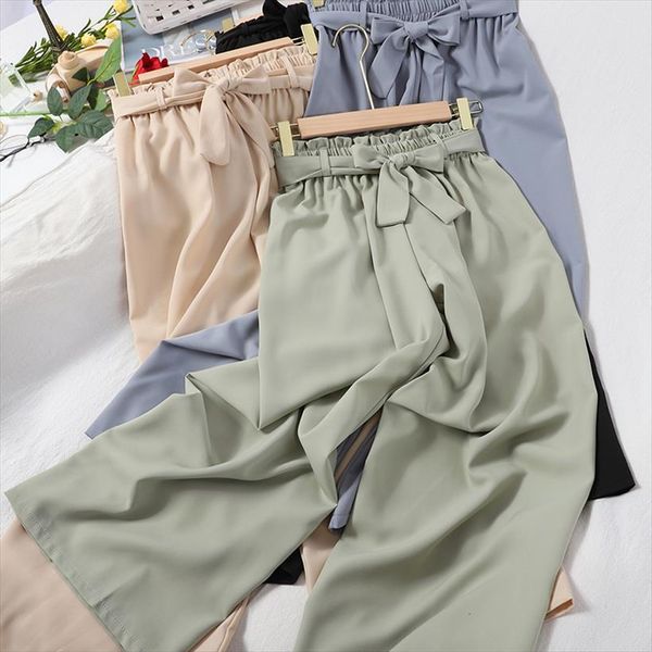 summer fashion bandage boho women capri beach style elastic waist wear korean wide female black blue green bottoms, Black;white
summer fashion bandage boho women capri beach style elastic waist wear korean wide female black blue green bottoms, Black;white