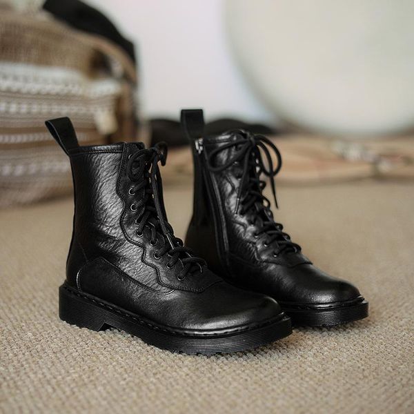 boots 2021 autumn simple fashion all-match casual outdoor korean style flat lace-up women's shoes zapatos de mujer, Black
boots 2021 autumn simple fashion all-match casual outdoor korean style flat lace-up women's shoes zapatos de mujer, Black