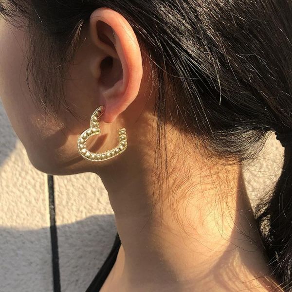 hoop & huggie women jewelry accessories love heart earrings geometric female personality simple design trendy gold earring eq009, Golden;silver
hoop & huggie women jewelry accessories love heart earrings geometric female personality simple design trendy gold earring eq009, Golden;silver