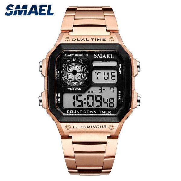 smael fashion watches for men waterproof 50m man analog wrist watches modern stainless steel chronograph clock male sl-1818, Slivery;brown
smael fashion watches for men waterproof 50m man analog wrist watches modern stainless steel chronograph clock male sl-1818, Slivery;brown