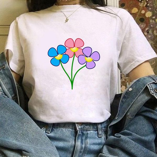 women's t-shirt flowers printed t shirt women 90s graphic harajuku tee cute short sleeve animal tshirt female tshirts, White
women's t-shirt flowers printed t shirt women 90s graphic harajuku tee cute short sleeve animal tshirt female tshirts, White