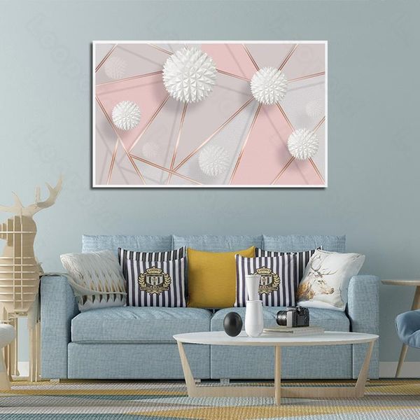 paintings modern style murals white hairball and pink frameles poster home residential bedroom decoration living room canvas painting
paintings modern style murals white hairball and pink frameles poster home residential bedroom decoration living room canvas painting