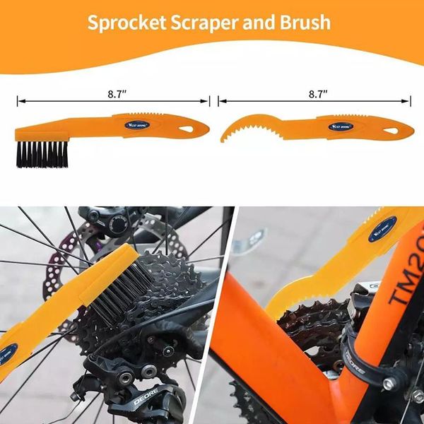 tools bicycle cleaning brush set 6 pcs including bike chain scrubber for crank tire sprocket herramientas bicicleta
tools bicycle cleaning brush set 6 pcs including bike chain scrubber for crank tire sprocket herramientas bicicleta