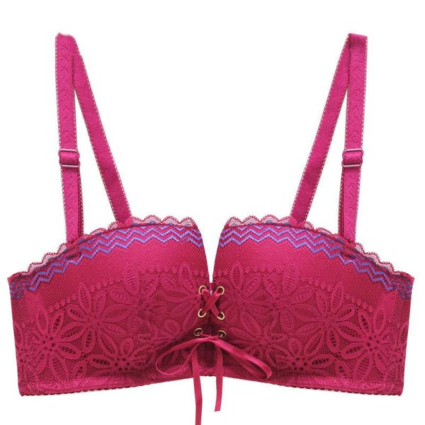 bras elovegirl lace floral half cup 1/2 small chest gathered strap bra memory soft underwire push up back button underwear women, Red;black
bras elovegirl lace floral half cup 1/2 small chest gathered strap bra memory soft underwire push up back button underwear women, Red;black