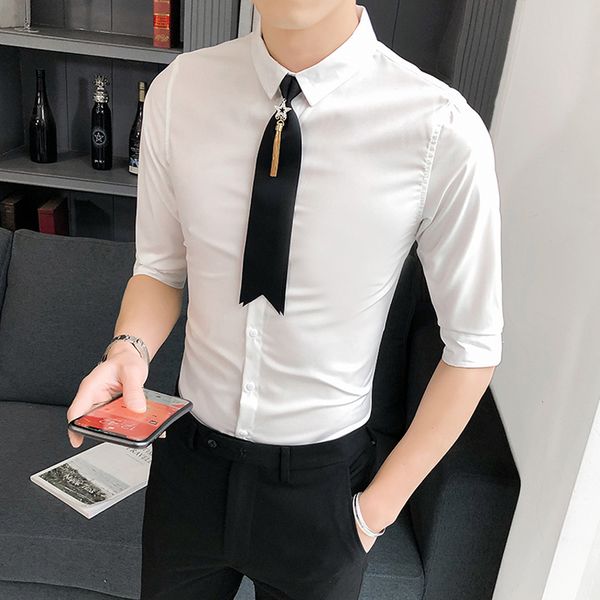 fashion tie decoration half sleeve shirts for men's clothing 2021 simple whole game thin casual fit club tuxedo dressed 5xl-m y, White;black
fashion tie decoration half sleeve shirts for men's clothing 2021 simple whole game thin casual fit club tuxedo dressed 5xl-m y, White;black