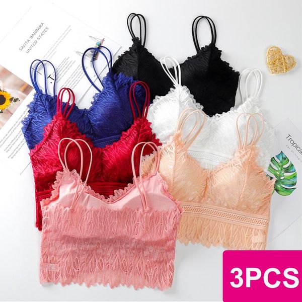 3pcs new women lace bra hollow out bralette push up underwear vest lady big size full cup thin seamless femme lingerie, Red;black
3pcs new women lace bra hollow out bralette push up underwear vest lady big size full cup thin seamless femme lingerie, Red;black
