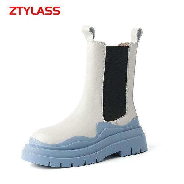 boots 2021 autumn winter women ankle genuine leather platform shoes fashion slip on mixed colors square heel, Black
boots 2021 autumn winter women ankle genuine leather platform shoes fashion slip on mixed colors square heel, Black
