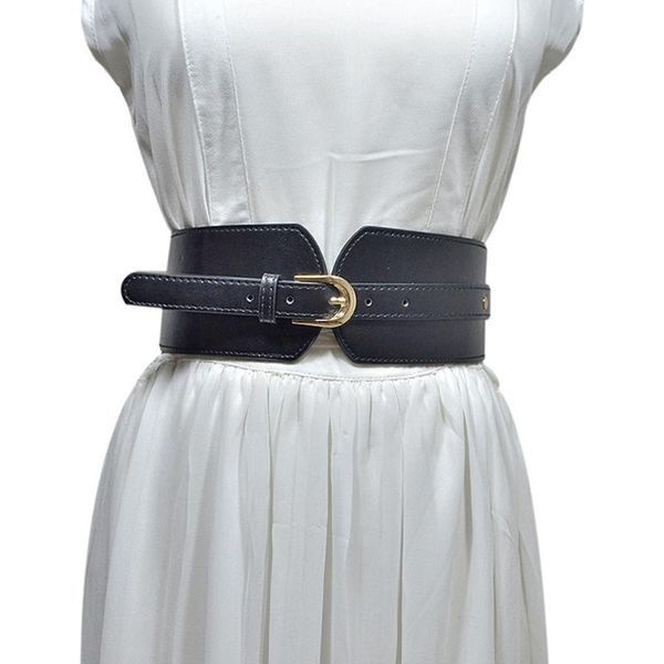 laamei luxury ladies wide belt elastic vintage buckle leather wide fashion wild pin buckle women's belt waist seal, Black;brown
laamei luxury ladies wide belt elastic vintage buckle leather wide fashion wild pin buckle women's belt waist seal, Black;brown