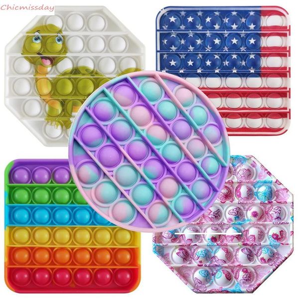new rainbow decompression toy pop it fidget toy sensory push pop bubble fidget autism anxiety stress reliever for students office workers
new rainbow decompression toy pop it fidget toy sensory push pop bubble fidget autism anxiety stress reliever for students office workers