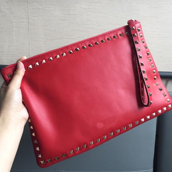 classic women hand rivet genuine leather handbag purse large wallet bag pouch fasr shipping
classic women hand rivet genuine leather handbag purse large wallet bag pouch fasr shipping