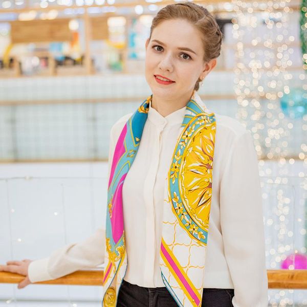 scarves 90cm mulberry silk scarf square kerchief yellow large shawls wraps satin real ladies fashion, Blue;gray
scarves 90cm mulberry silk scarf square kerchief yellow large shawls wraps satin real ladies fashion, Blue;gray