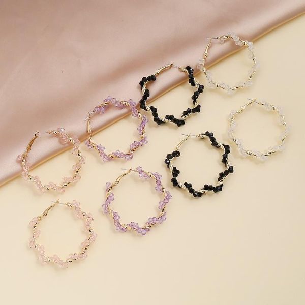 hoop & huggie style geometric metal earrings multicolor crystal for women personality fashion ins jewelry party gifts, Golden;silver
hoop & huggie style geometric metal earrings multicolor crystal for women personality fashion ins jewelry party gifts, Golden;silver