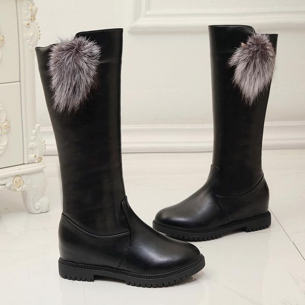 boots size 34-40 2021 fashion knee women's autumn fur ball platform shoes for woman low heels ladies wlid rain boot, Black
boots size 34-40 2021 fashion knee women's autumn fur ball platform shoes for woman low heels ladies wlid rain boot, Black