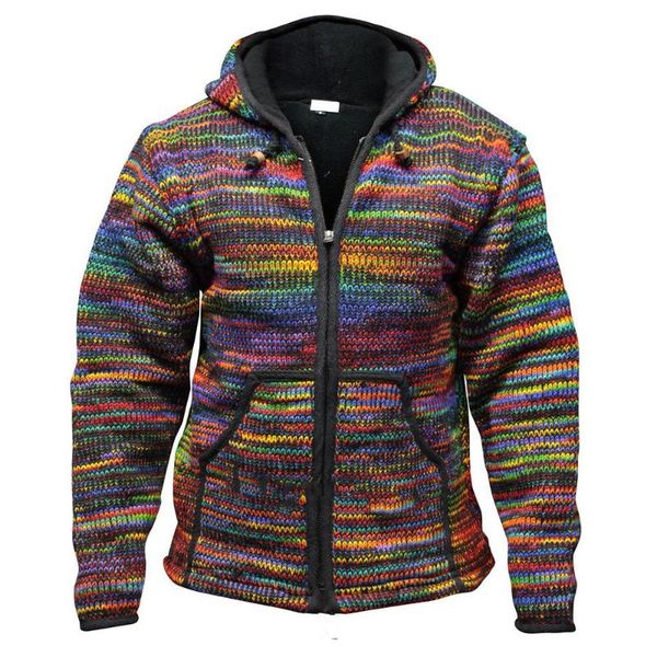 men's jackets for men colorful sweater hoodie fleece zipper knitted coat bohemian vintage festival mens m-5xl, Black;brown
men's jackets for men colorful sweater hoodie fleece zipper knitted coat bohemian vintage festival mens m-5xl, Black;brown
