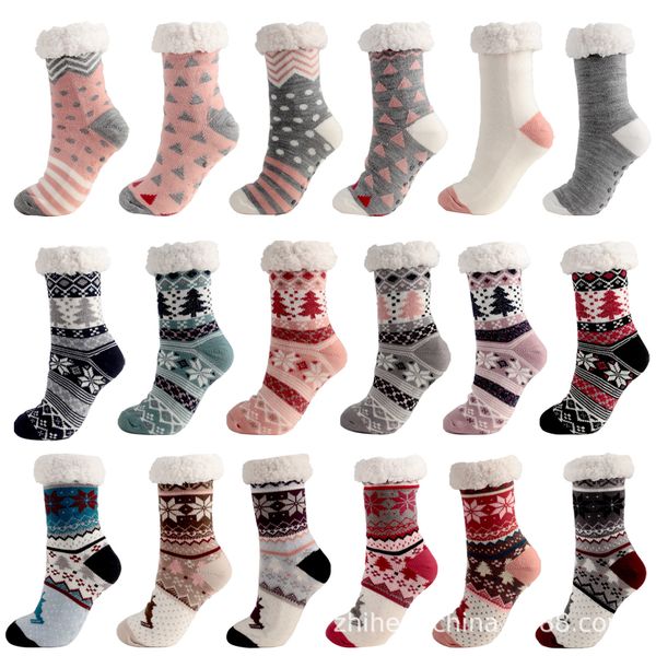 christmas slippers socks slipper socks autumn and winter thickened fleece glue dispensing non-slip socks set room, Black
christmas slippers socks slipper socks autumn and winter thickened fleece glue dispensing non-slip socks set room, Black
