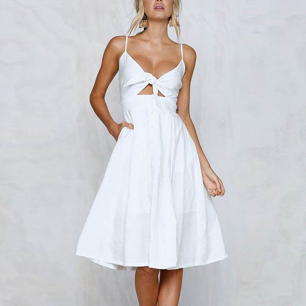 summer sexy women dress strapless v-neck female vestidos sashes ladies dress hollow out A-line beach dress, Black;gray
summer sexy women dress strapless v-neck female vestidos sashes ladies dress hollow out A-line beach dress, Black;gray