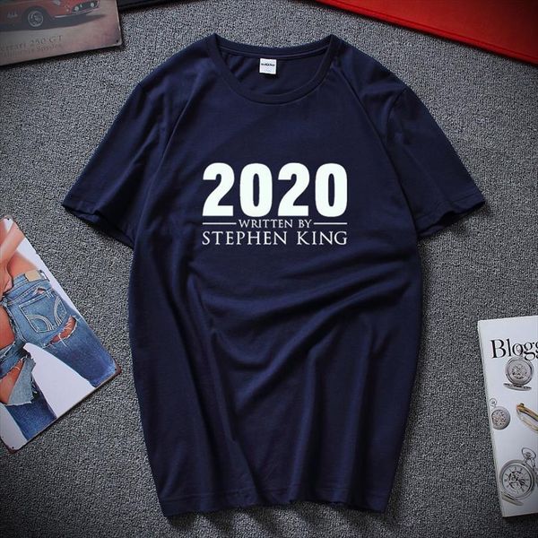 written by stephen king mens novelty summer casual short sleeve o neck cotton men, White;black
written by stephen king mens novelty summer casual short sleeve o neck cotton men, White;black