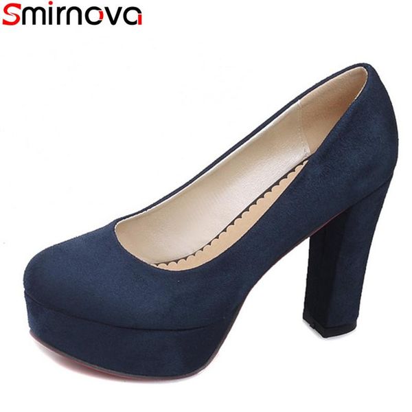 dress shoes smirnova arrival spring summer fashion round toe women pumps thick high heels solid color wedding bride, Black
dress shoes smirnova arrival spring summer fashion round toe women pumps thick high heels solid color wedding bride, Black