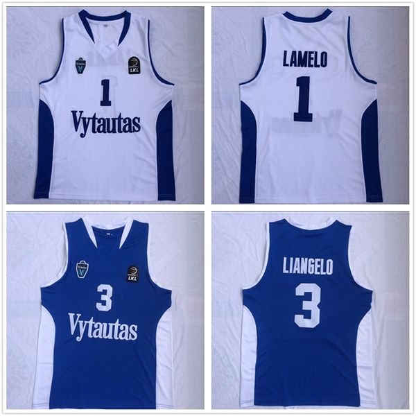 GoodNCAA Lithuania Prienu Vytautas Basketball Shirt 1 LaMelo Ball Jersey 3 LiAngelo Uniform All Stitched Good Team Blue White, 1 white
GoodNCAA Lithuania Prienu Vytautas Basketball Shirt 1 LaMelo Ball Jersey 3 LiAngelo Uniform All Stitched Good Team Blue White, 1 white