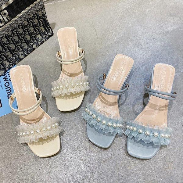 sandals fashion square crystal heels pearl women 2021 lace ruffles string bead high open toe fairy style female slippers, Black
sandals fashion square crystal heels pearl women 2021 lace ruffles string bead high open toe fairy style female slippers, Black