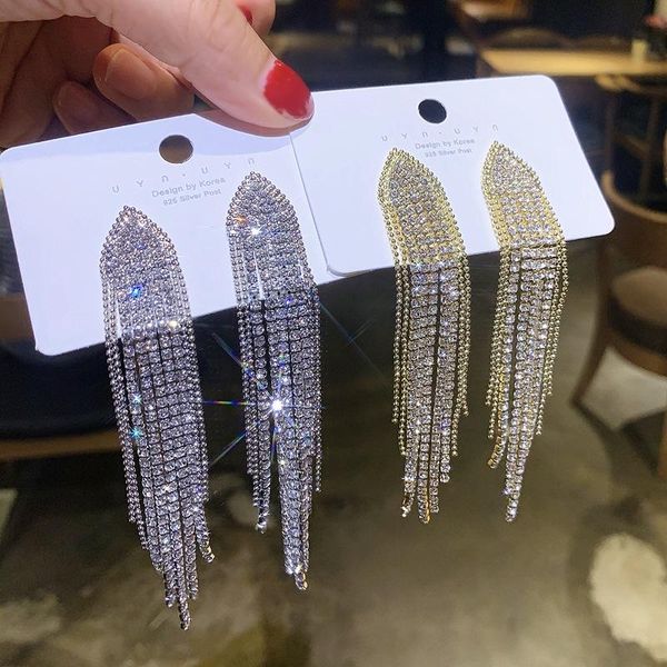 dangle & chandelier fashion exaggerated crystal geometric tassel earrings korean versatile long full female jewelry gifts, Silver
dangle & chandelier fashion exaggerated crystal geometric tassel earrings korean versatile long full female jewelry gifts, Silver