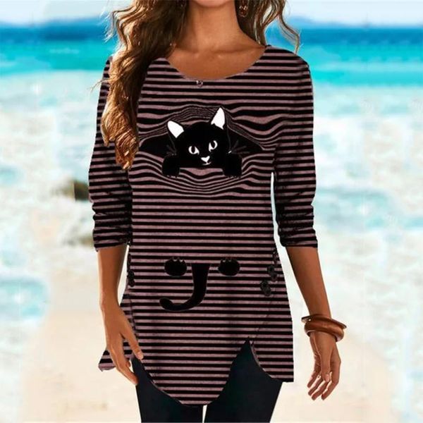 women's hoodies & sweatshirts cats printing sweatshirt fashion loose long sleeve stripe print casual oversized hoodie 2021 spring, Black
women's hoodies & sweatshirts cats printing sweatshirt fashion loose long sleeve stripe print casual oversized hoodie 2021 spring, Black