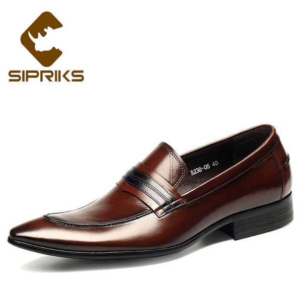 dress shoes sipriks classic slip on for men pointed toe penny loafer business office leather shoe burgundy party wedding 44, Black
dress shoes sipriks classic slip on for men pointed toe penny loafer business office leather shoe burgundy party wedding 44, Black
