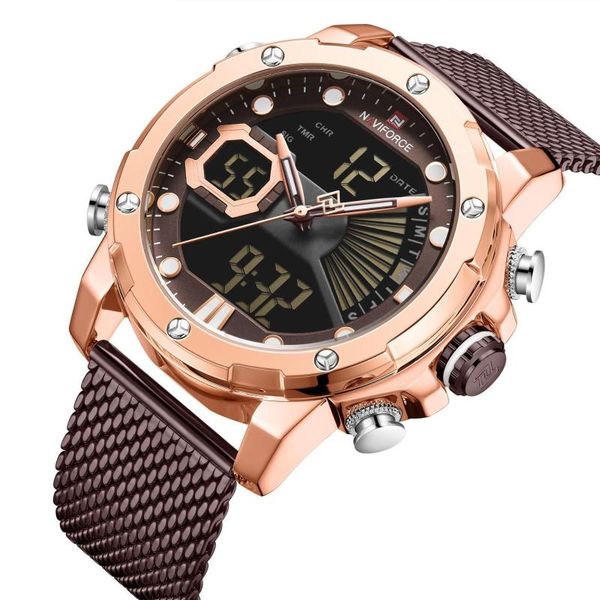 wristwatches 2021 student sports watch concept creative waterproof quartz mesh belt calendar men's fashion business, Slivery;brown
wristwatches 2021 student sports watch concept creative waterproof quartz mesh belt calendar men's fashion business, Slivery;brown