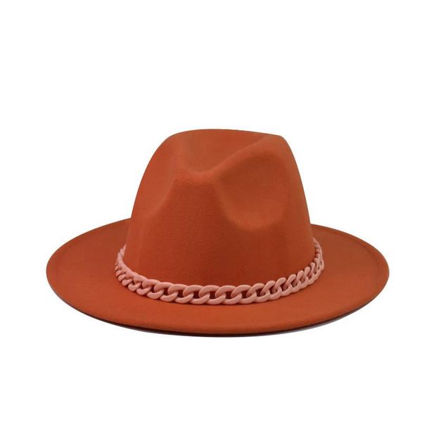 stingy brim hats 2021 thickened parent-child four seasons orange chain woolen hat big felt flat 8.99, Blue;gray
stingy brim hats 2021 thickened parent-child four seasons orange chain woolen hat big felt flat 8.99, Blue;gray